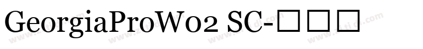 GeorgiaProW02 SC字体转换